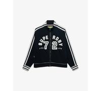 Superdry & Co Veste de survêtement bleu foncé / blanc, Taille L