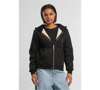 Sweatshirt zippÃ© femme Urban Classics Bonded Sherpa Noir XL