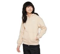Sweatshirt zippé fille Nike Club Fleece Oversized LBR Beige 10/12 ans Female