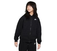 Sweatshirt zippé fille Nike Club Fleece Oversized LBR Noir 10/12 ans Female