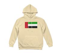 Sweatshirts À Capuche Femmes Doublure Polaire Imprimé Graphique Arabes Unis Drapeau Pull Hoodie Hauts Streetwear Vintage Pull De Détente Athleisure du XS Au XL