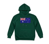 Sweatshirts À Capuche Femmes Doublure Polaire Imprimé Graphique Australie Drapeau Pull Hoodie Hauts Streetwear Vintage Pull De Détente Athleisure du XS Au XL