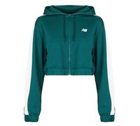 Sweatshirts à capuche femmes New Balance INTERLOCK FULL ZIP Vert EU L