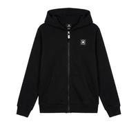 Sweatshirts à capuche garcons Converse VARCITY ZIP FRONT HOODIE Noir 13 / 14 ans