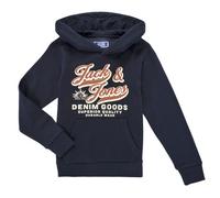 Jack & Jones Sweat-shirt garçon JJELOGO Sweat Hood Marine 16 ans