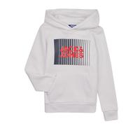 Sweatshirts à capuche garcons Jack & Jones JJELOGO TEE LS ONECK 2 COL JNR Blanc 11 ans