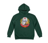 Sweatshirts À Capuche Hommes Doublure Polaire Imprimé Graphique Corée du Nord Emblème National Pull Hoodie Hauts Streetwear Vintage Pull De Détente Athleisure du S Au 3XL