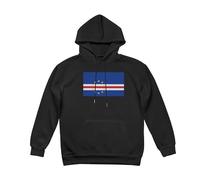Sweatshirts À Capuche Hommes Doublure Polaire Imprimé Graphique Îles du Cap-Vert Drapeau Pull Hoodie Hauts Streetwear Vintage Pull De Détente Athleisure du S Au 3XL