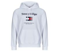 Sweatshirts à capuche hommes Tommy Hilfiger TOMMY EMBRO FLAG HOODIE Blanc EU L