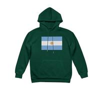 Sweatshirts À Capuche Mode Femmes Doublure Polaire Manches Longues Vintage Lacets Sweatshirts Argentine Drapeau Imprimé Chemises Cordon Hoodie Hauts pour Usage Quotidien