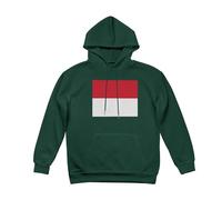 Sweatshirts À Capuche Mode Homme Doublure Polaire Manches Longues Vintage Lacets Sweatshirts Monaco Drapeau Imprimé Chemises Cordon Hoodie Hauts pour Usage Quotidien