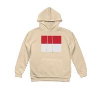 Sweatshirts À Capuche Mode Homme Doublure Polaire Manches Longues Vintage Lacets Sweatshirts Monaco Drapeau Imprimé Chemises Cordon Hoodie Hauts pour Usage Quotidien