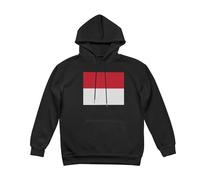 Sweatshirts À Capuche Mode Homme Doublure Polaire Manches Longues Vintage Lacets Sweatshirts Monaco Drapeau Imprimé Chemises Cordon Hoodie Hauts pour Usage Quotidien