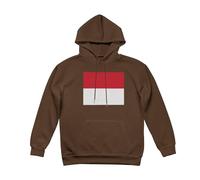 Sweatshirts À Capuche Mode Homme Doublure Polaire Manches Longues Vintage Lacets Sweatshirts Monaco Drapeau Imprimé Chemises Cordon Hoodie Hauts pour Usage Quotidien