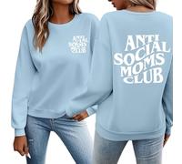 Sweatshirts à manches longues pour femmes, pulls décontractés à la mode, col rond, épaules tombantes, sweat à capuche Y2K Essential 2025 cool mignon uni Workou Backwoods sweatshirts pour femmes sans