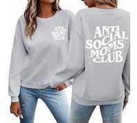 Sweatshirts à manches longues pour femmes, pulls décontractés à la mode, col rond, épaules tombantes, sweat à capuche Y2K Essential 2025 cool mignon uni Workou Backwoods sweatshirts pour femmes sans