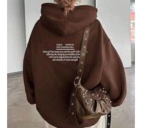 Sweatshirts amples et décontractés pour femmes grandes tailles, nouveaux produits pour la saison scolaire d'automne, convenant à l'automne et à l'hiver 0XL,1XL,2XL,3XL,4XL,5XLTissu tricoté