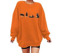 Sweatshirts Femme Haut Manches Longues Grande Taille Pullover Mode Sweat col Rond Pull Vintage Casual Sportwear