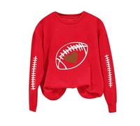 Sweatshirts Femme sans Capuche Oversized Hoodie Décontracté Pulls, Gilets et Sweats Femme Leger Chaud Chic Élégant Streetwear Grande Taille Sweat de Sport Fille Veste Sweatshirt Pas Cher