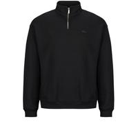 Sweatshirts femmes Lacoste Sweatshirt à col zippé loose fit en molleton Noir EU XXL