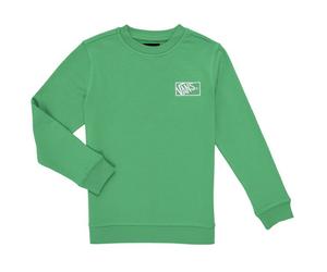 Sweatshirts garcons Vans BY BLOCKED BOX CREW Vert 8 / 10 ans