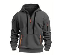 Sweatshirts Hommes à Capuche Sweat Grandes Tailles SurvêTement DéContracté Confortable Cardigan Jacket Mi Saison Manches Longues Pull De Travail Quotidien Activewear avec Poche Automne Hiver Coat