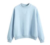 Sweatshirts pour femmes pour femmes uk longs pulls pour femmes uk pulls pour dames sans capuche pulls de sport tops longs tuniques débardeurs vêtements d'intérieur vestes veste légère, bleu, M