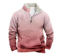 Sweatshirts pour hommes UK Retro Sweatshirt pour homme Sweat à manches longues Sweat à manches longues Demi-fermeture éclair Pull tendance Décontracté Pulls Coupe ample Vêtements de travail légers