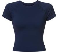 Sweaty Betty Sweaty Betty Blue Athlete Crop Seamless Workout T-Shirt