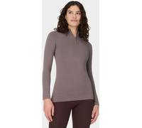 Sweaty Betty Sweaty Betty Brown Mindful Flex Half Zip Long SLeeve Top