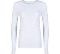 Sweaty Betty Sweaty Betty White Athlete Seamless Workout Long Sleeve Top