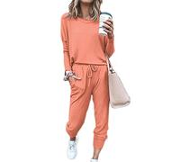 Sweatyshark Survêtement Femme Ensemble de Sport 2 Pièce Sweatshirt + Pantalon avec Poches Casual Pyjama D'Intérieur Jogging Pullover Outwear Tenue Yoga Sportswear