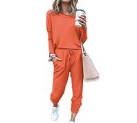 Sweatyshark Survêtement Femme Ensemble de Sport 2 Pièce Sweatshirt + Pantalon avec Poches Casual Pyjama D'Intérieur Jogging Pullover Outwear Tenue Yoga Sportswear
