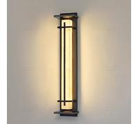 SweAtz 50 cm en marbre extérieur Porche lumières Barre de Montage Mural LED Applique extérieure étanche luminaire 15 W 3000 K Blanc Chaud Longue Lampe Murale linéaire intérieure pour Couloir Patio