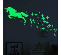 SWECOMZE Lot de 2 stickers muraux en forme de licorne pour chambre de bébé - Décoration pour filles et garçons - Cadeau (style B)