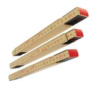 Swedenmeter® original multi-pack 3 pièces I Mètre pliant 2 m fabriqué en bouleau pubescent I Fabriqué en Suède I Mètre de poche haut de gamme, solide de classe UE III I Hultafors I 100012