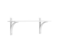 Swedese Étagère Levi à 1 plateau Blanc laqué frêne-aluminium. 90 cm
