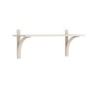 Swedese Étagère Levi à 1 plateau Blanc pigmenté frêne-aluminium. 90 cm