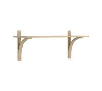 Swedese Étagère Levi à 1 plateau Chêne verni naturel-laiton. 90 cm