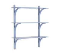 Swedese Étagère Levi à 3 plateau ILKE Blue-laiton. 90 cm