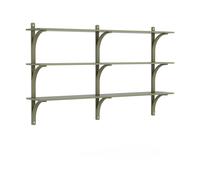 Swedese Étagère Levi à 3 plateau Vert mousse-aluminium. 180 cm