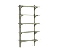 Swedese Étagère Levi à 5 plateau Vert mousse-aluminium. 90 cm