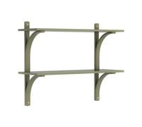 Swedese Étagère Levi Moss green-laiton. 2 étagères. 90 cm