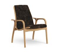 Swedese Fauteuil Laminett chêne huilé/peau de mouton Espresso (marron)