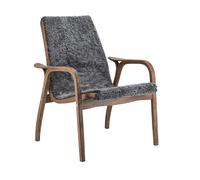 Swedese Fauteuil Laminett chêne/peau de mouton Special Edition Rubio Monocoat Chocolate-Charcoal