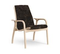 Swedese Fauteuil Laminett hêtre laqué/peau de mouton Espresso (marron)