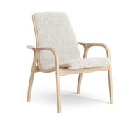 Swedese Fauteuil Laminett hêtre laqué/peau de mouton Offwhite (blanc)