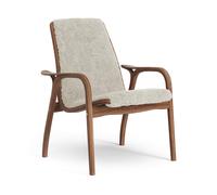 Swedese Fauteuil Laminett noyer huilé/peau de mouton Moonlight (beige)