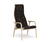 Swedese Fauteuil Lamino hêtre laqué/peau de mouton Espresso (marron)