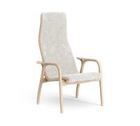 Swedese Fauteuil Lamino hêtre laqué/peau de mouton Offwhite (blanc)